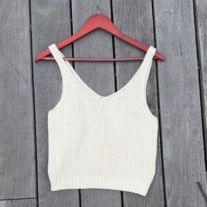 Kivari Cream Knit Tank Top Size 4 - NWT